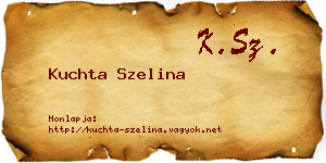 Kuchta Szelina névjegykártya